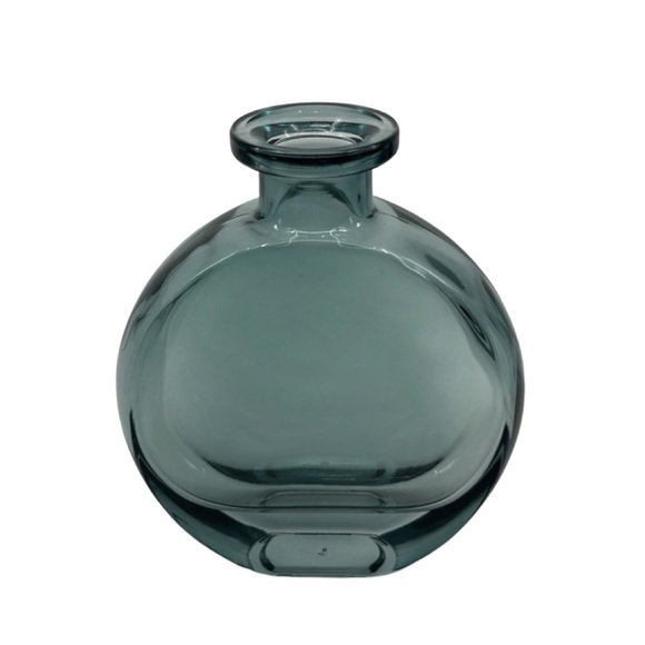 Green Glass Bud Vase Set - Rust Décor for Weddings, Home, and Office - Picture 6 of 7